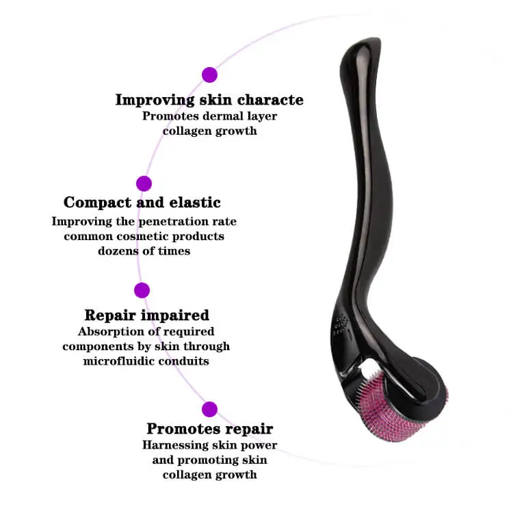 2023 New Arrivals Private Label Titanium 540 Needles Wrinkle Remover Face Massage Derma Roller