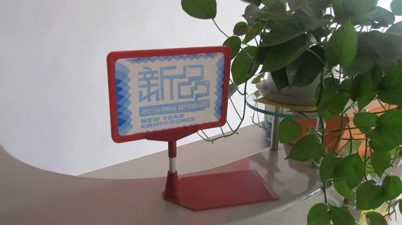 Colorful Display A4,A5 POP/POS Supermarket Plastic Poster Frame Holder Stands