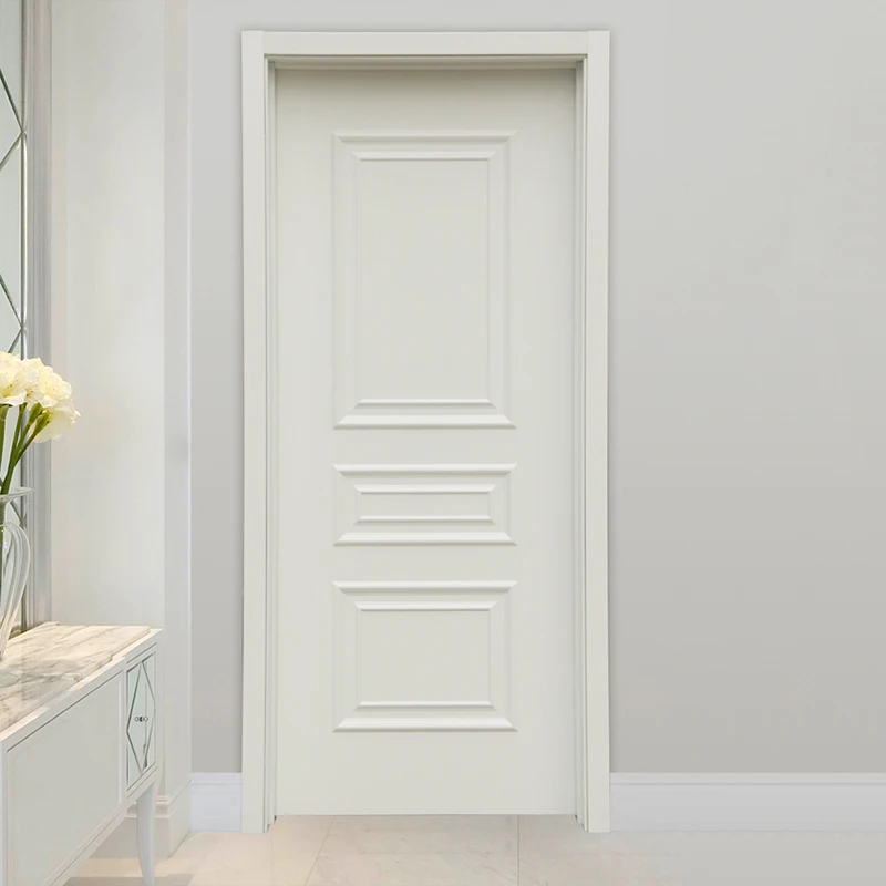 Traditional MDF Solid Wood Doors Top Quality Melamine Door Interior Soundproof for House Doors