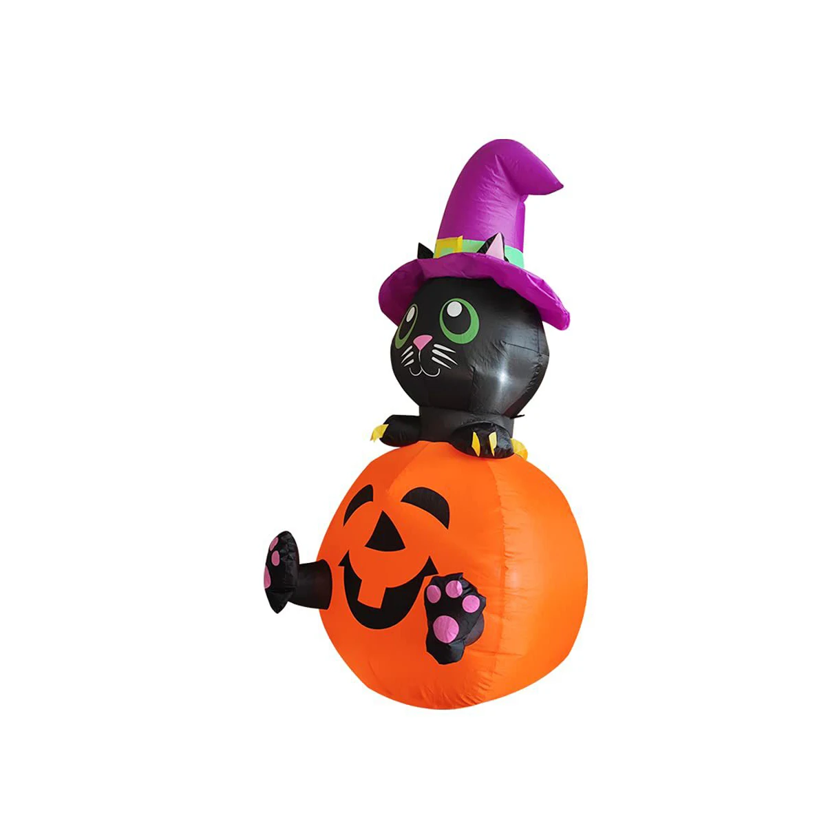 Inflatable Halloween Pumpkin Ghost - Spooky Outdoor Halloween Decoration