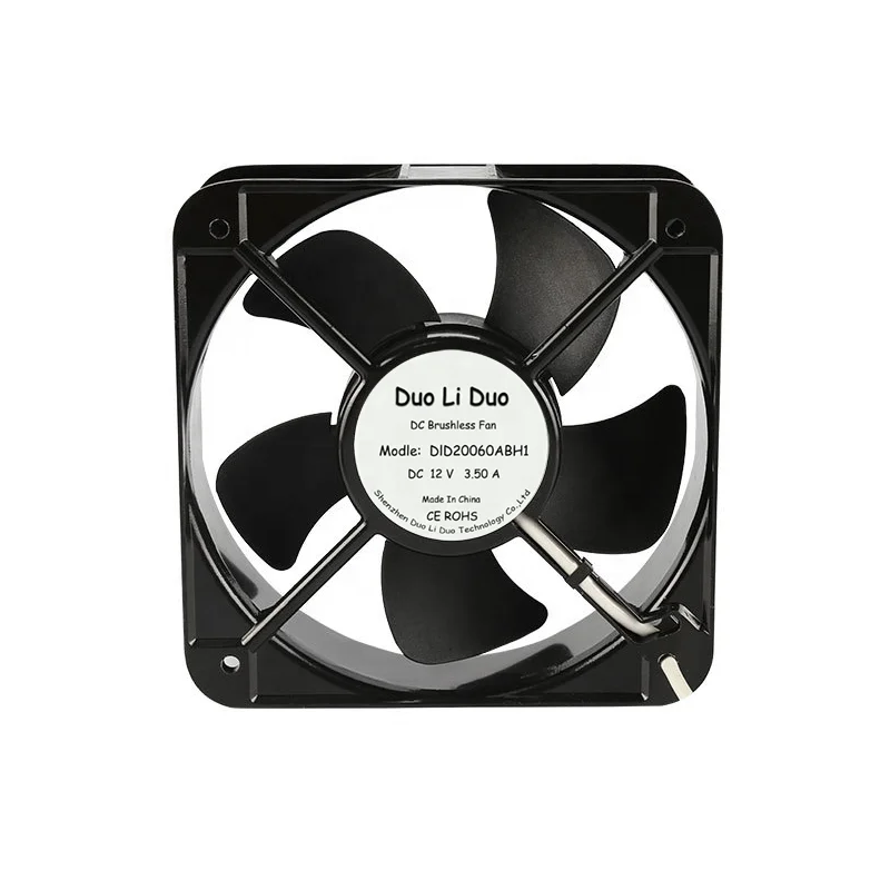 20060 12V 24V 48V 200x200x60mm pwm dc axis fan 8 inch industrial exhaust fan fan for Charging pile, chassis, oven
