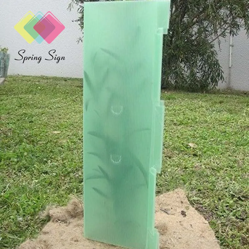 4 x 8 corflute board correx polyflute pp fluted hollow polypropylene corrugated plastic sheet roll for tree protector guard