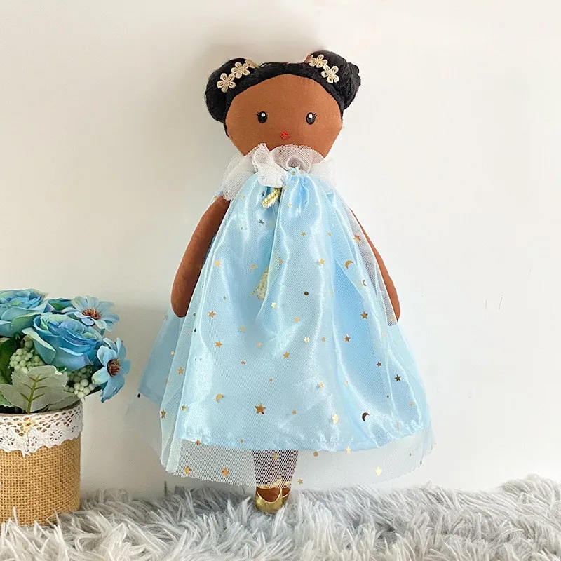 Wholesale Princess dress dolls Cute wear lace dress plush toys sleeping soothing doll Rag super soft girl gift