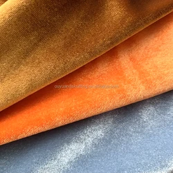 Factory Polyester Spandex Flame Retardant Thick Velvet Fabric