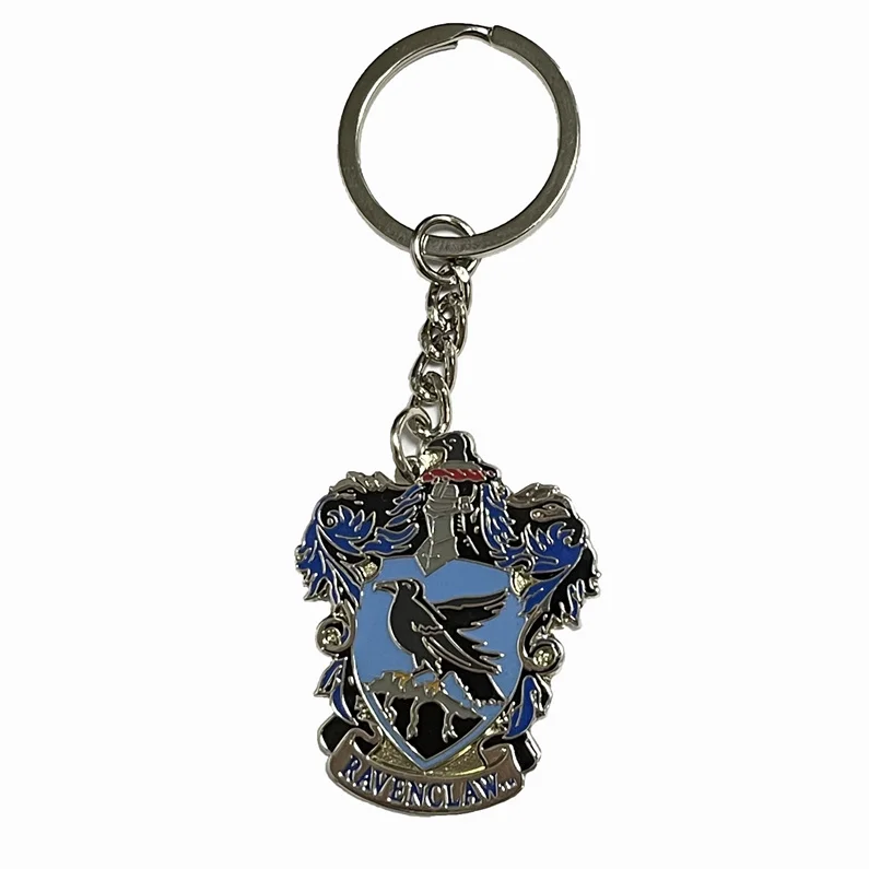 Harry ravenclaw key chain potter figure souvenir keychain factory made zinc alloy medal craft custom keychain