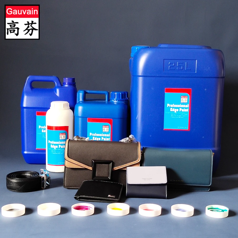 
Hot-selling premium water based leather edge paint for bags belts wallet shoes 