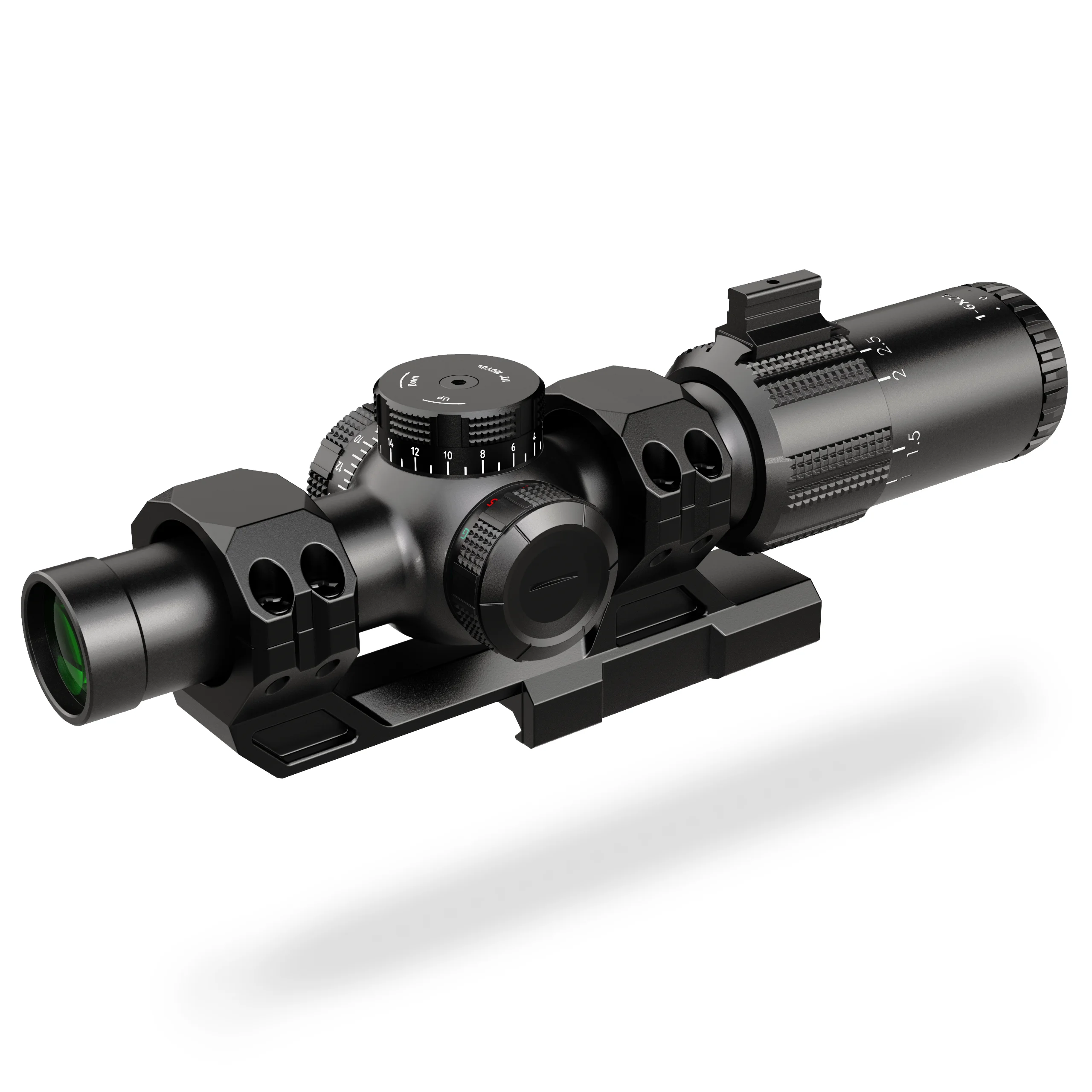TYPHON 1-6x24IR FFP LPVO первая фокальная плоскость Красная Зеленая осветляющая сетка 30 мм трубчатый оптический прицел широкоугольный охотничий