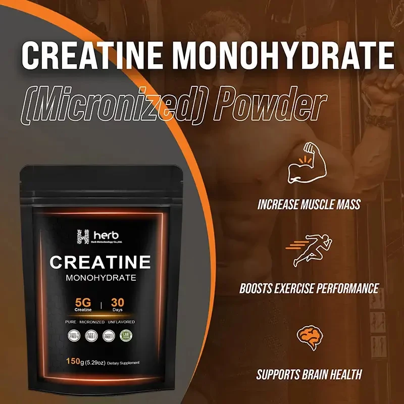 Hot Selling Private Label Efficient Absorption Premium Creatine Supplement pure Creatine Monohydrate Powder