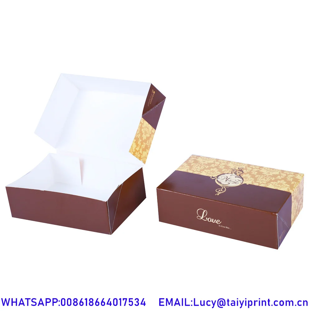 2024 Hot Selling Good Price Cake Box Eco Friendly Portable Cartoon Log Cake Box 12*10*3Cm