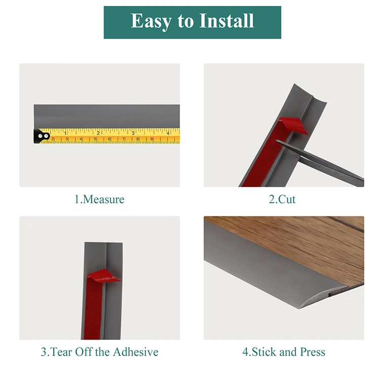 9.84FT  Self Adhesive Carpet to Tile Floor Edging Trim