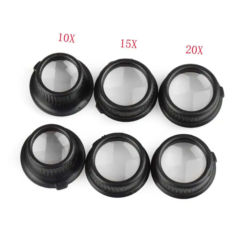 Binocular Loupe Jeweler Repair Watchmaker LED  Magnifying Glasses Headband  Magnifier 10X 15X 20X 25X