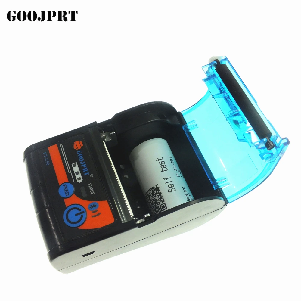 Mini Portable Smart Photo Barcode Label 58mm Mobile Blue Tooth Receipt Thermal Printer For Android & Ios Phone Pt250