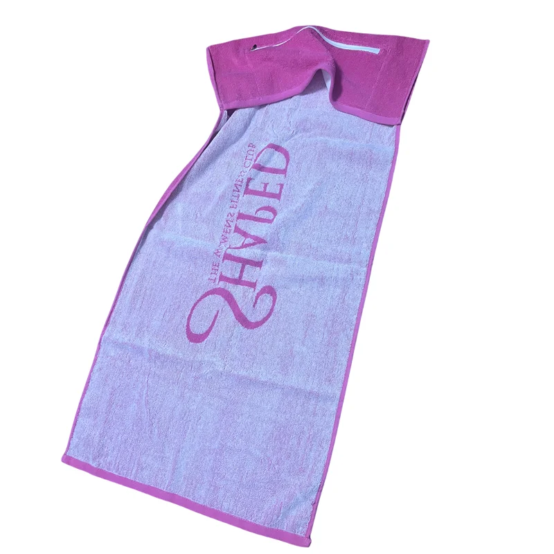 Custom Logo Cheap Magnet 100% Cotton Gym Towel Fitness Sport Towel with Pocket and Hoodie