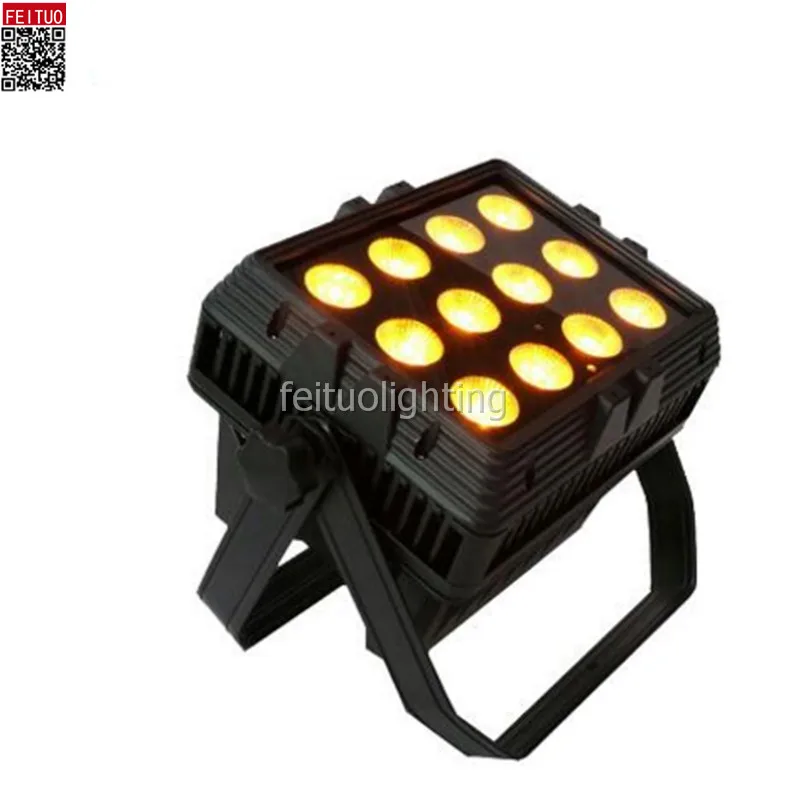 led wireless battery light waterproof 12x18w RGBWA UV 6in1led wall washer light flood light IP65 wifi remote wash wall washer