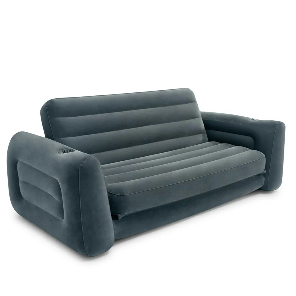 Intex 66552 Inflatable Indoor Outdoor Chair Pull-out Air Beds Sofa
