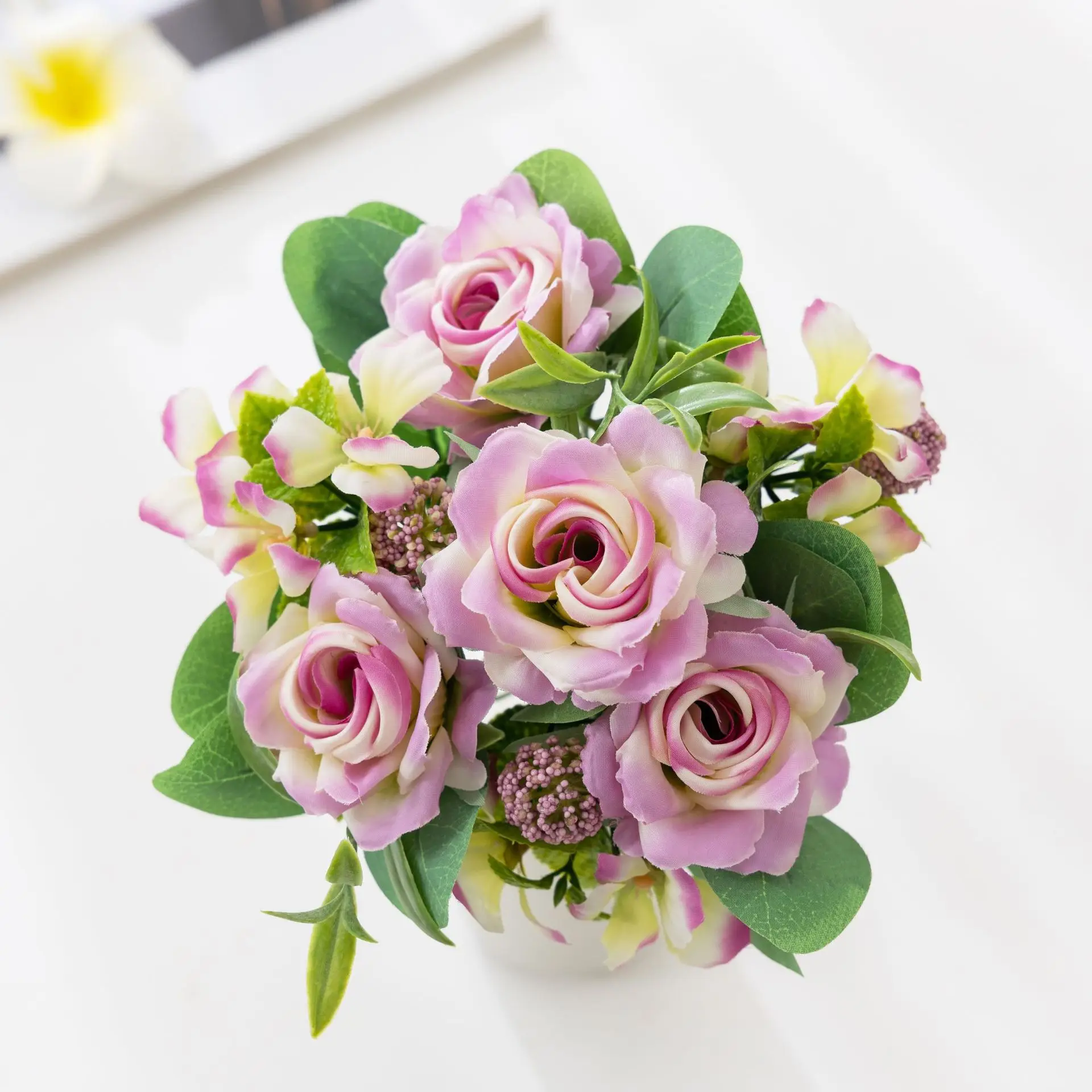 Artificial flower bouquets, home decoration, green plant accessories, living room dining table decoration