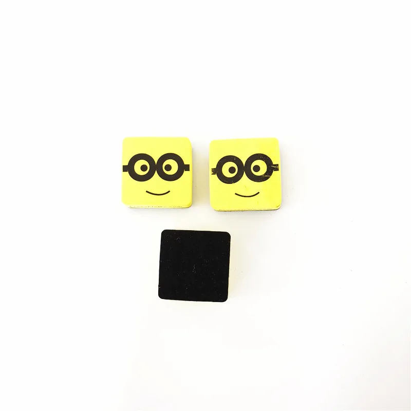 High quality minions felt EVA magnetic eraser for blackboard and whiteboard