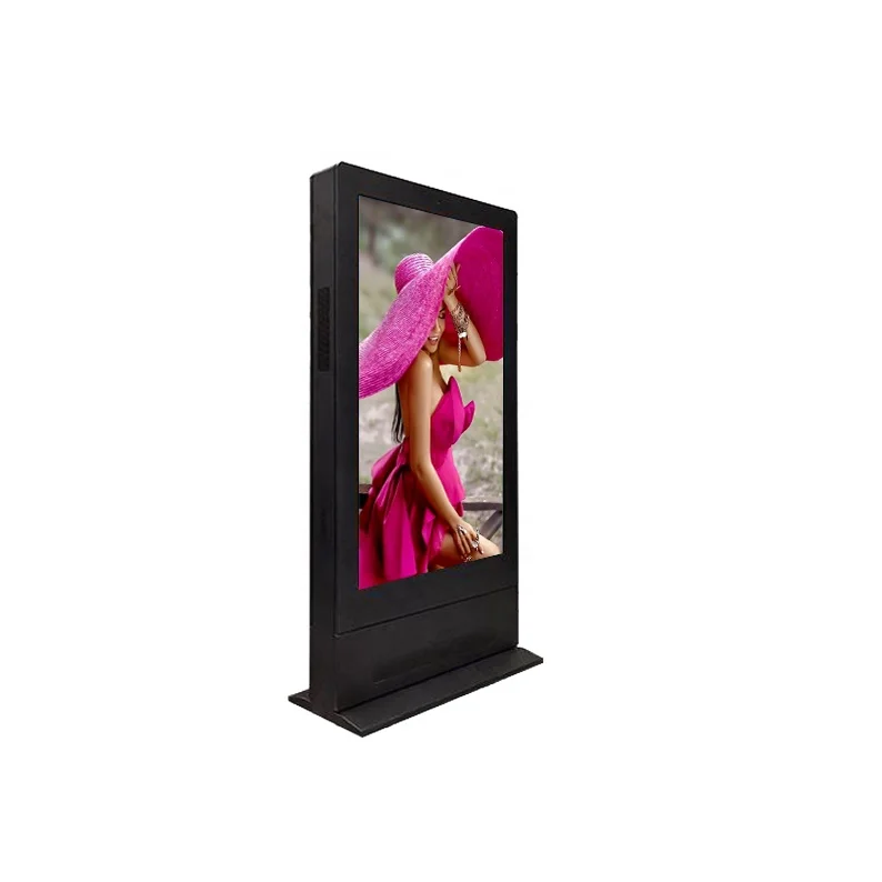 75 Inch Vertical Lcd Advertising Outdoor Dual Screen Digital Totem Two Sides Outdoor waterproof Double Side Digital Signage