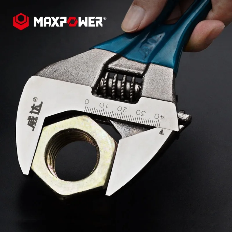 MAXPOWER Регулируемый большой открывающийся короткий ручной инструмент ключ