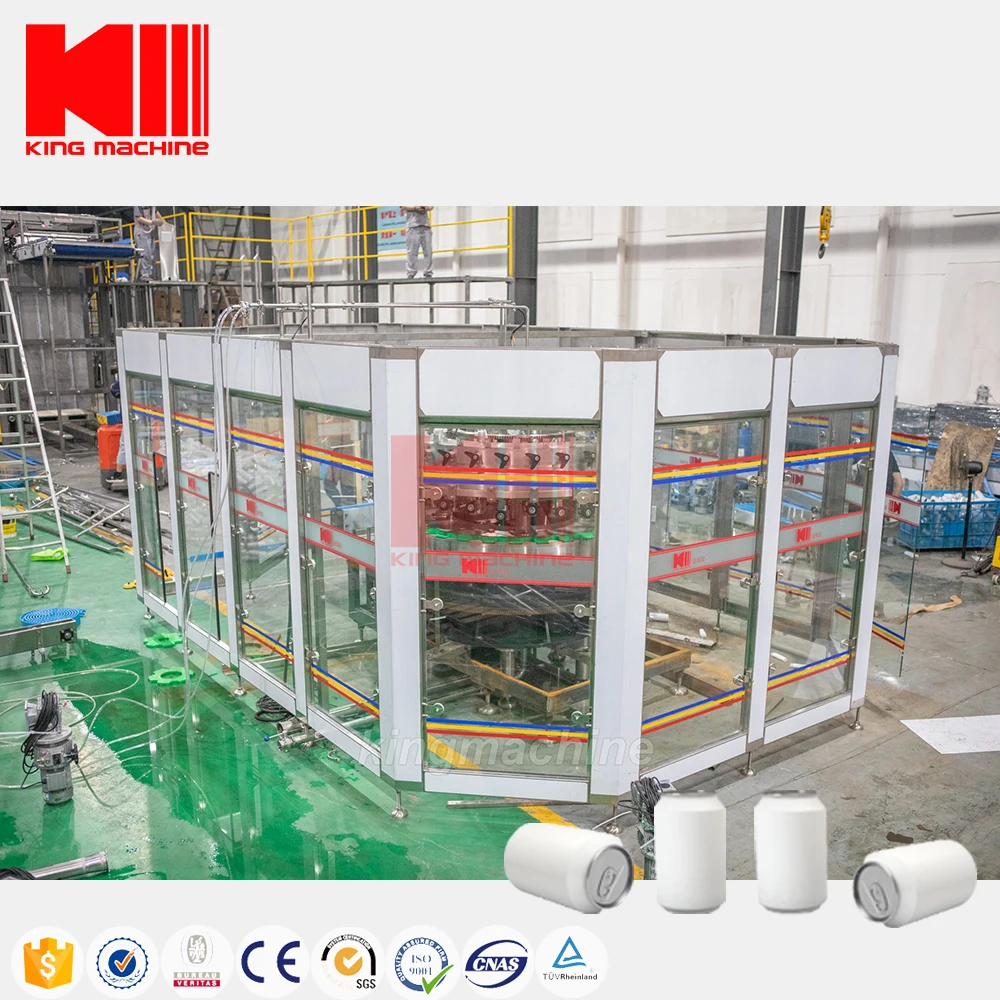 Aluminum beverage cans production machine cans filling line