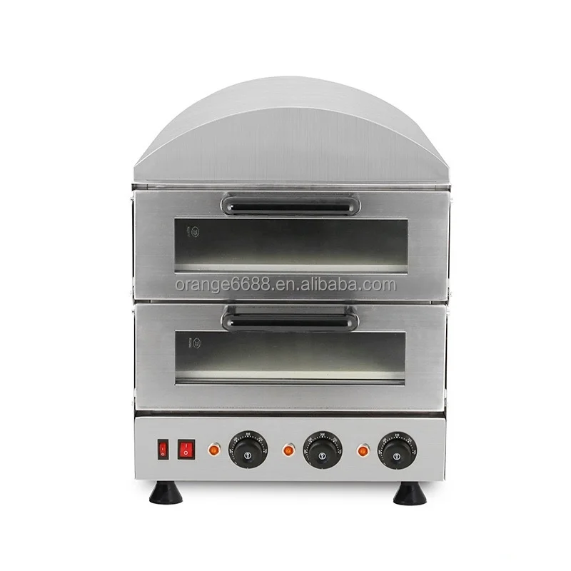 220V Stainless Steel Electric Pizza Oven Cake Roasted Chicken Pizza Cooker Commercial Use Kitchen Baking Machine Food Processor