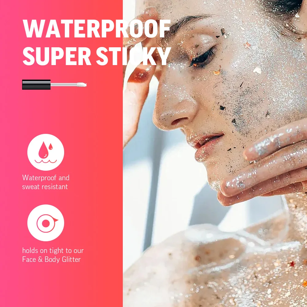 Makeup Styling Lip Glue Eye Body Bonding Sequins Waterproof Sweat Resistant Super Sticky Lip Primer Gel