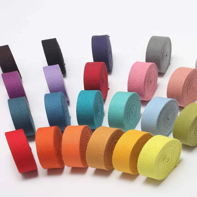 Hot sale 2.5/3.2/3.8/5cm cotton webbing strap for bags