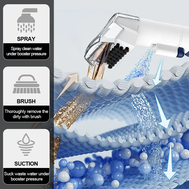 Popular Portable Corded Wet and Dry Vacuum Shampoo Sofa Cleaner Machine Home Water filter Upholstery Pet Spot Cleaner Carpet