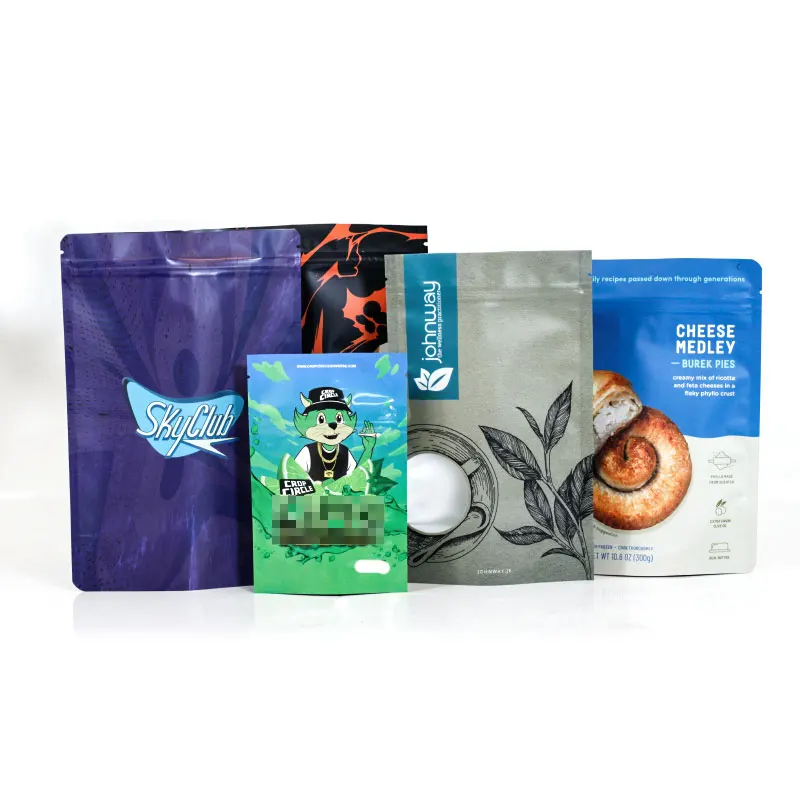 Reusable Customized Childproof Food Bags Mylar Stand up Pouch with Barrier and Gravure Printing Smell and Proof Packaging