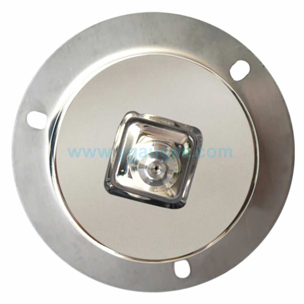 Used for Asia Liquid Filled All Stainless Steel Pressure Gauge with flange