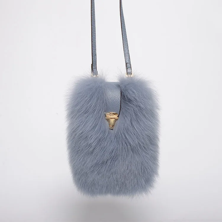 2023 New Design Solid Color Handbag Shoulder Bag Hight Quality Fur Bag
