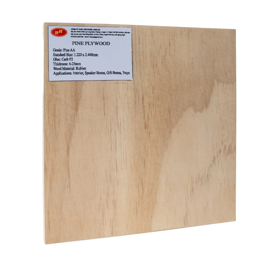 Pine Plywood Low Moq Anti-Slip Phenolic Coating AA Grade 5/6/9 Mm Made In Vietnam Manufacturer