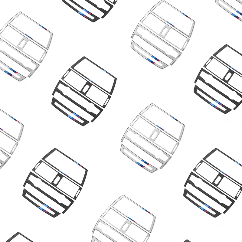 For BMW X5 E70 X6 E71 2009-2013 Car Central Panel Alcantara Auto Interior Accessories