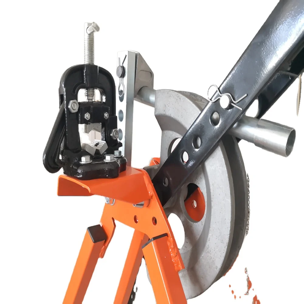 Ручной ПГ металлический трубогиб труб с тиском для гибки труб