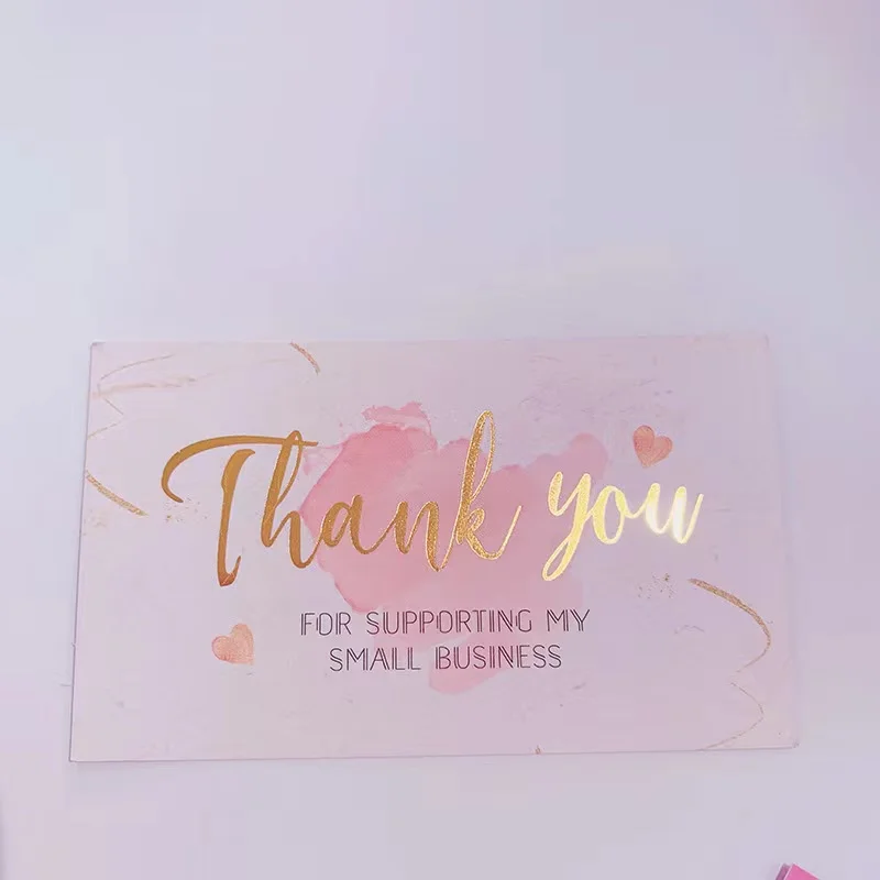 Custom Peach Colour Name On Thank You Stickers And Thank You Cards