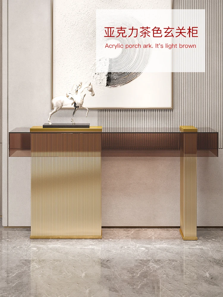 
Light luxury buy things against the wall set up a few metal tail tables corridor porch tables 