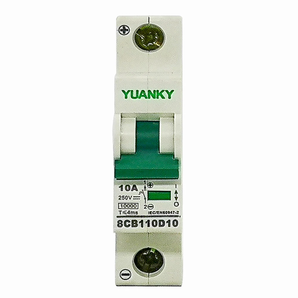 YUANKY 2-полюсный dc mcb 800v 16a 2 p dc mcb 6ka 440v mini disjuntor DC mini автоматический выключатель