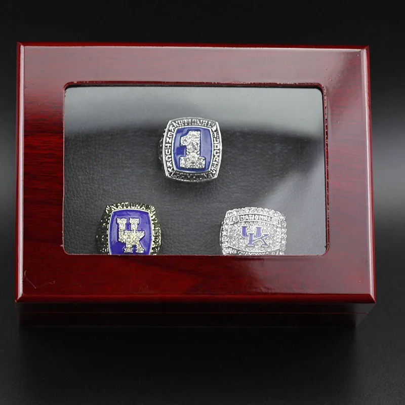 1996 1998 2012 NCAA Kentucky Wildcat Ring университетское кольцо из трех предметов Кольцо чемпионата Великобритании