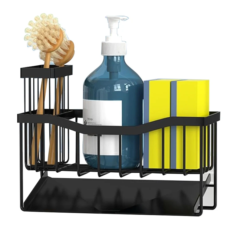 Factory Supply Discount Price Sink  Magnit Strainer Kitchen Square Net  Top Upright Bottle Soap Holder