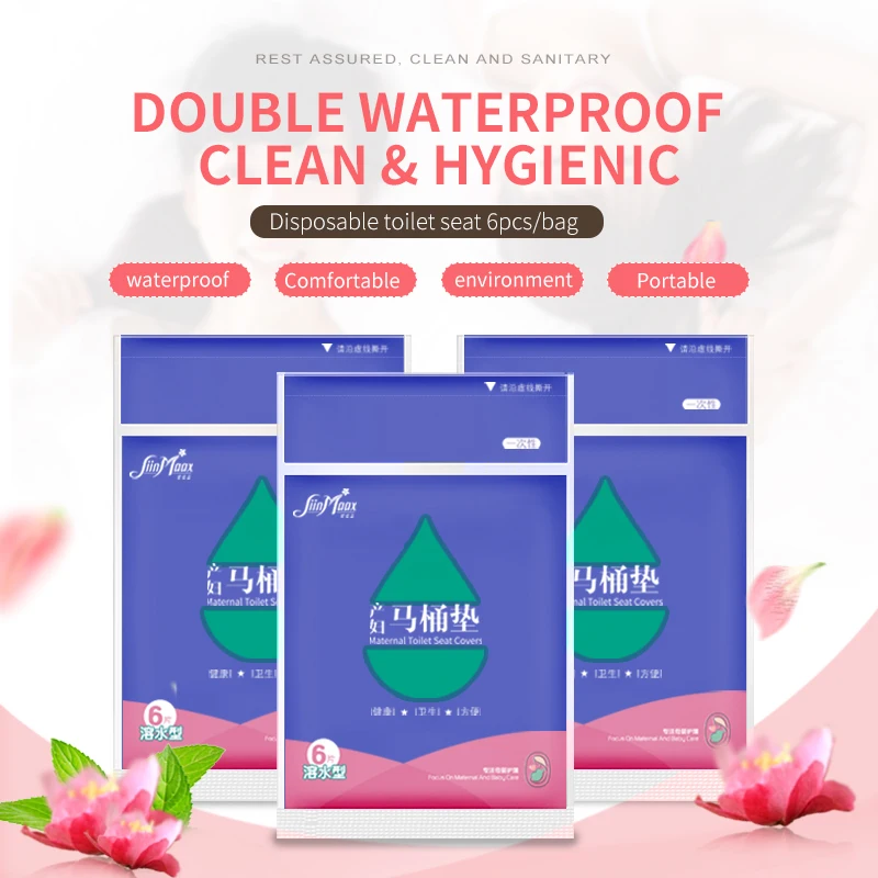 
Toilet Seat Cover Paper Disposable Folding Travel Bag White Basic Oem Customized Gsm Layer Style for Expectant mothers 
