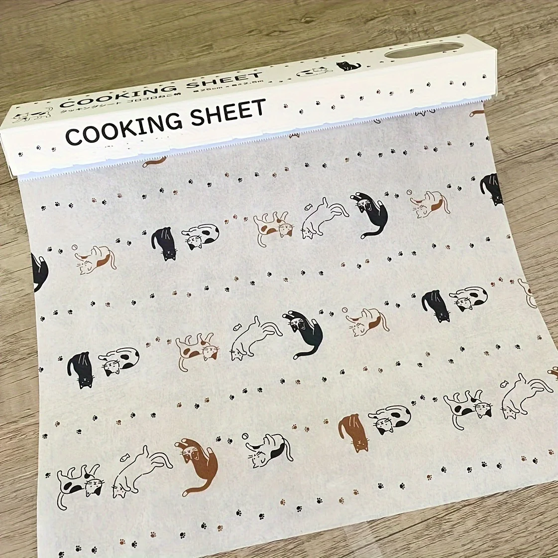 Custom Cute Pattern Disposable Biodegradable Food Packaging Grease Resistant Baking Oilproof Non-stick Wax Parchment Paper
