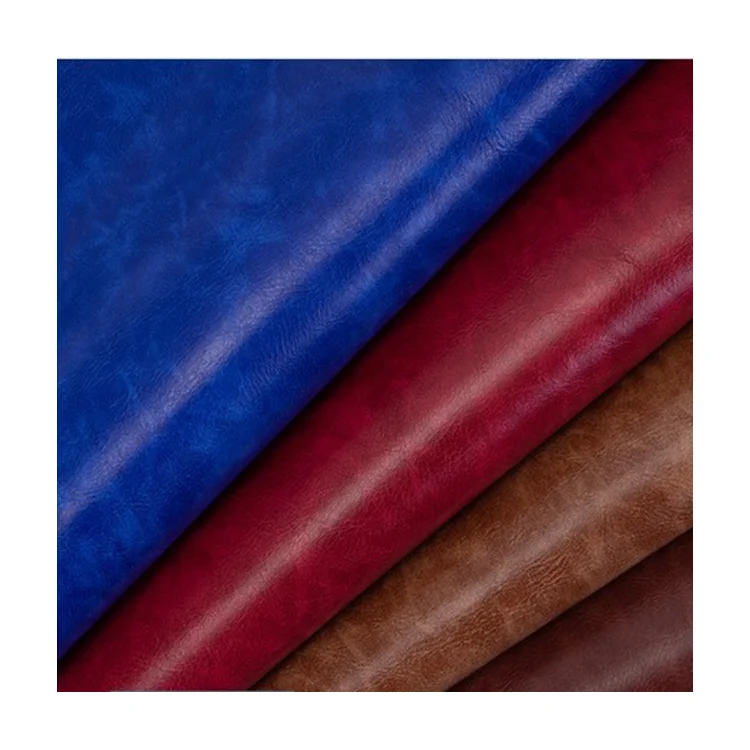 Bright Oil Wax Cowhide Top Layer Sofa Leather 2.0mm Retro Color-Changing Crazy Horse Leather Fabric Upholstery Material