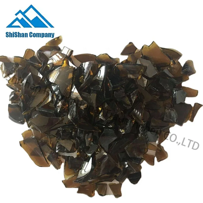 wholesale recycled White Amber Green broken glass cullet for Wine bottle production