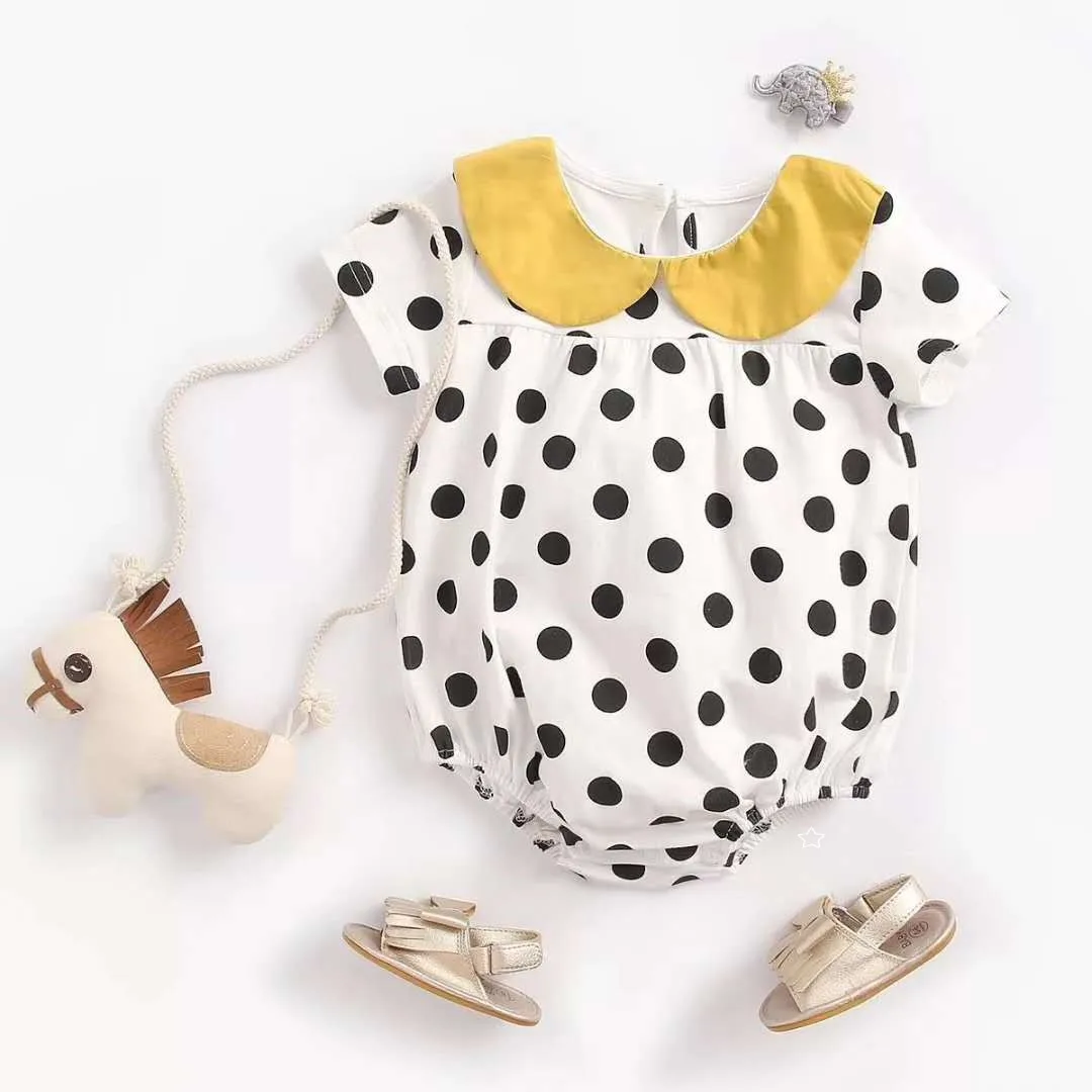 
cute baby clothes short Sleeve custom smocked Newborn Baby bodysuit Clothing baby boutique clothing 