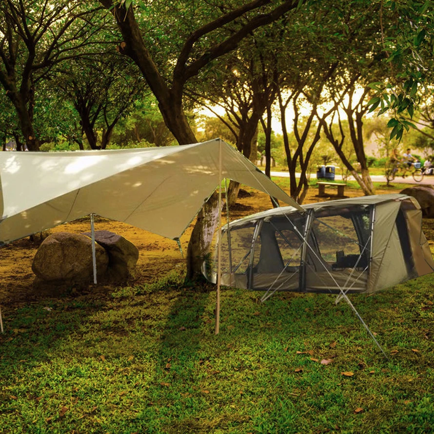 customized canvas trade 2 3 4 Man waterproof Family foldable tent camping outdoor tents waterproof bubble camp tent
