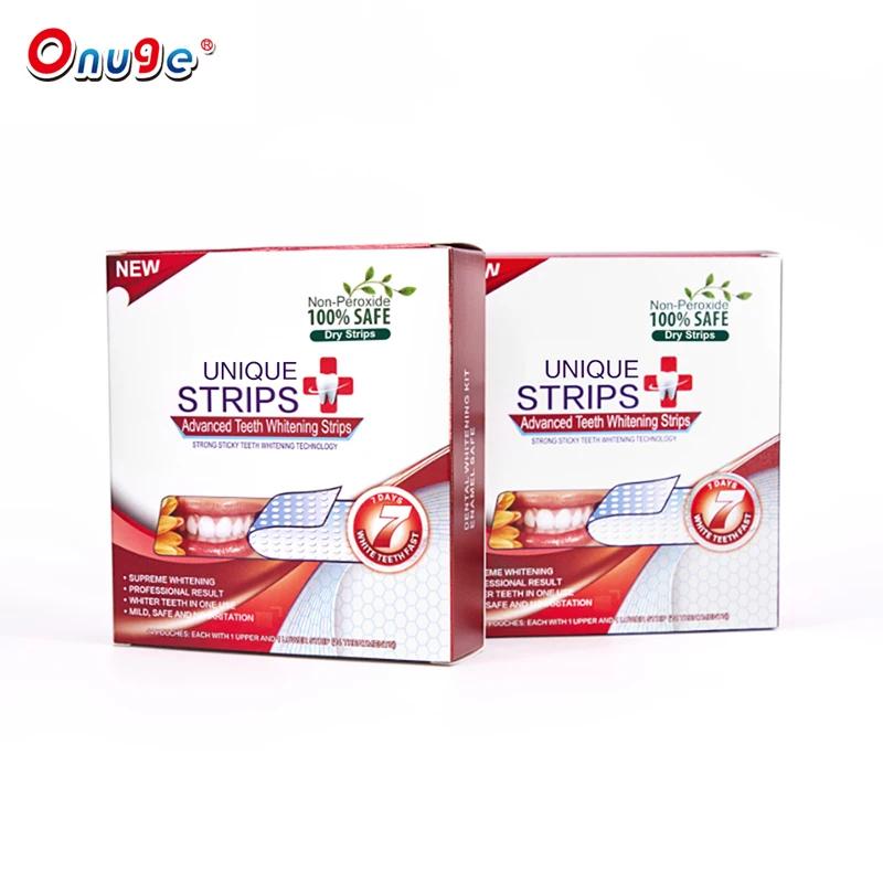 innovative products healthy teeth whitening strips free peroxide for private label