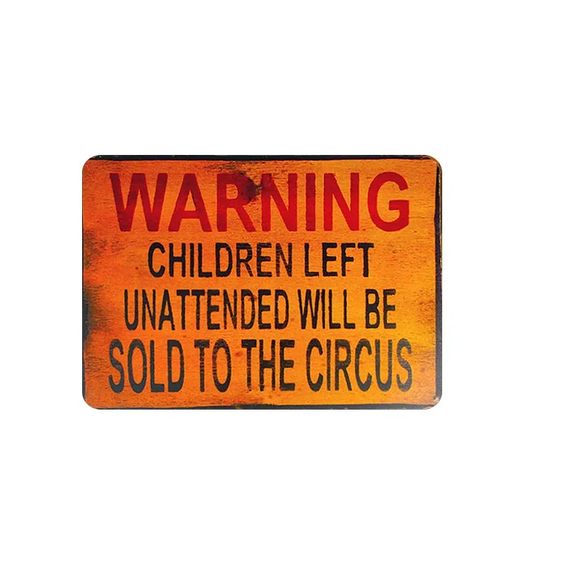 Wholesale vintage metal tin sign Warning Sign Parking Only Notice Caution poster home yard front door decor