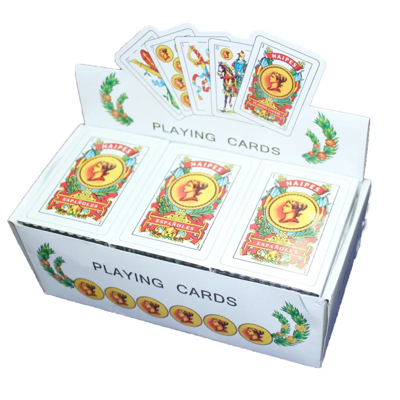 Factory Direct Sale English French Spanish Plastic Waterproof Playing Card Game Cards