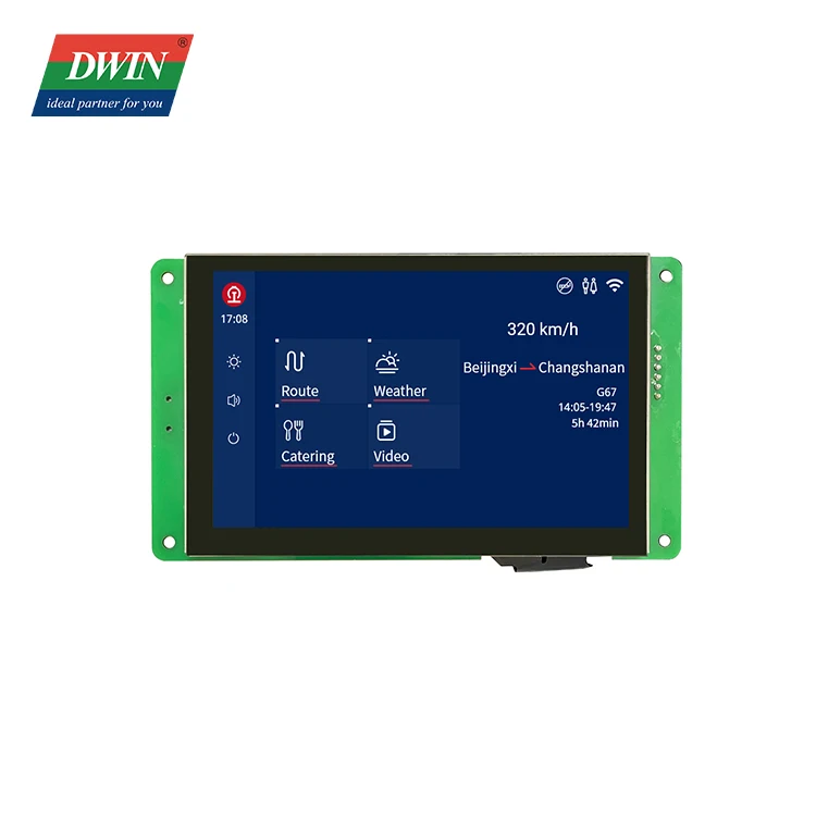 Dwin New Launched 5.0 Inch TFT Lcd Module for Commercial Machines, Multi-functional UART UI Control Panel DMG80480C050_04W