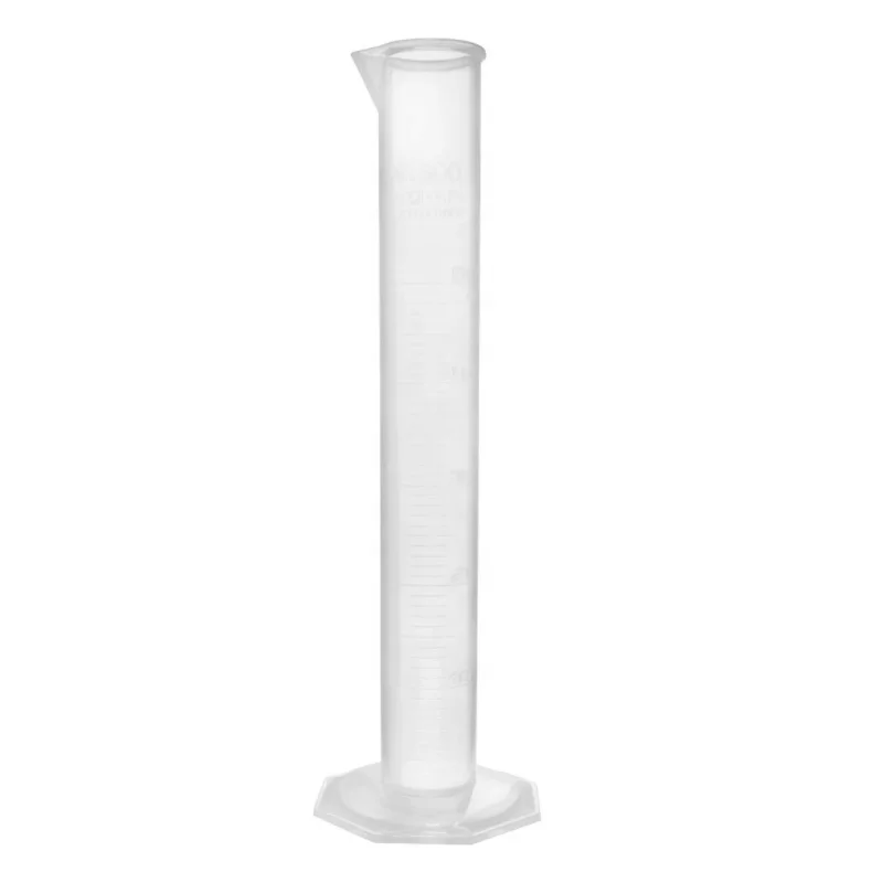 Laboratory Supply Plastic Graduated Hexagonal Base Measuring Cylinder With Spout